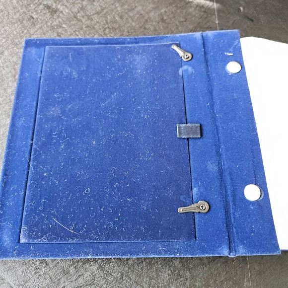 Towle Silversmiths Silver Tone & Blue Velvet 4x6 Photo Album Frame 100 Pictures - Picture 11 of 12
